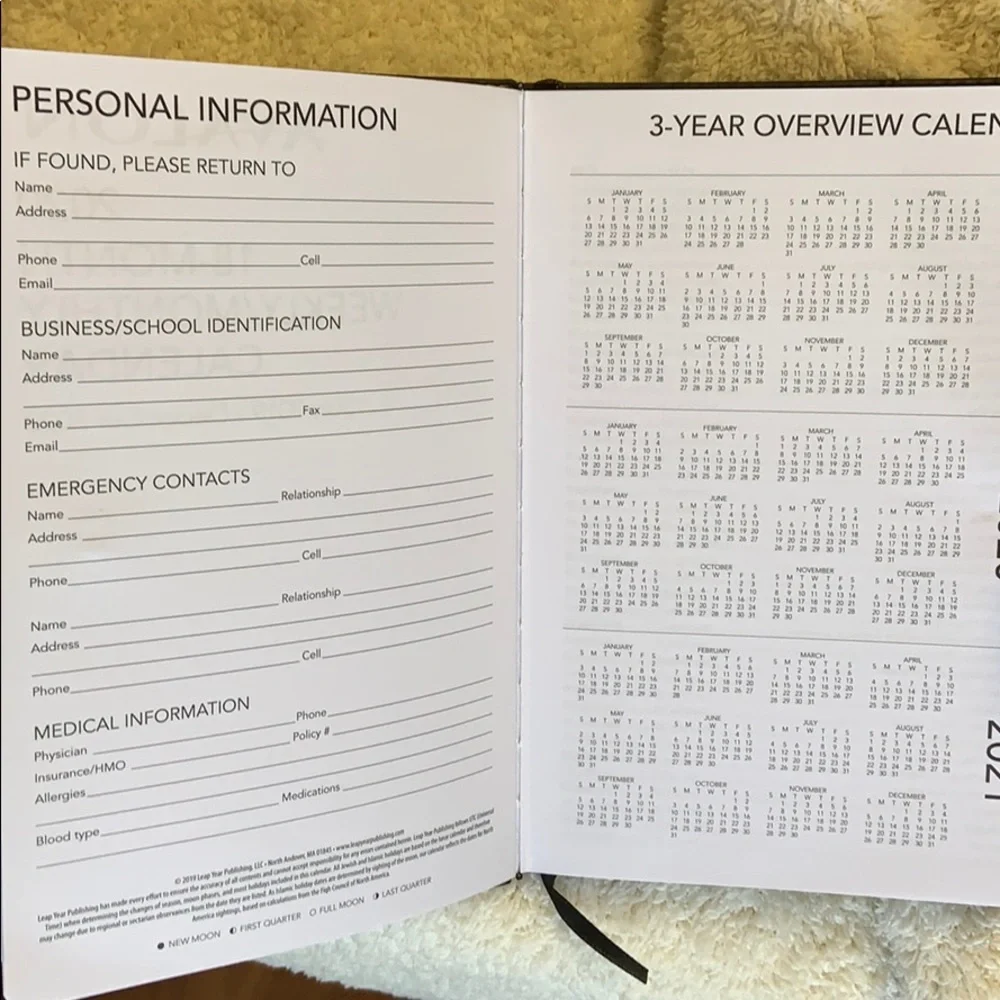 Brand New Avalon 2020 Planner Magnetic Closure